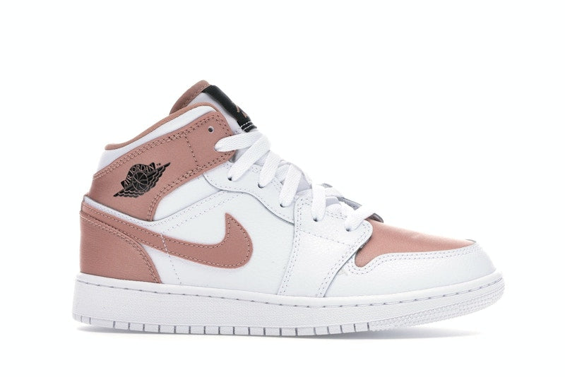 Jordan 1 Mid White Rose Gold (GS)