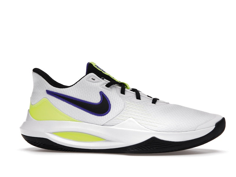 Nike Precision 5 White Barely Volt