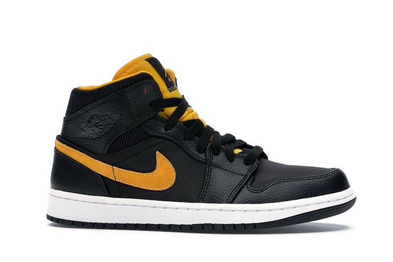 Jordan 1 Mid Black University Gold