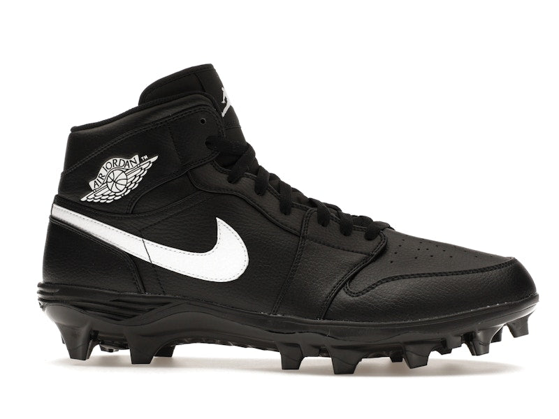 Jordan 1 Mid TD Cleat Black White