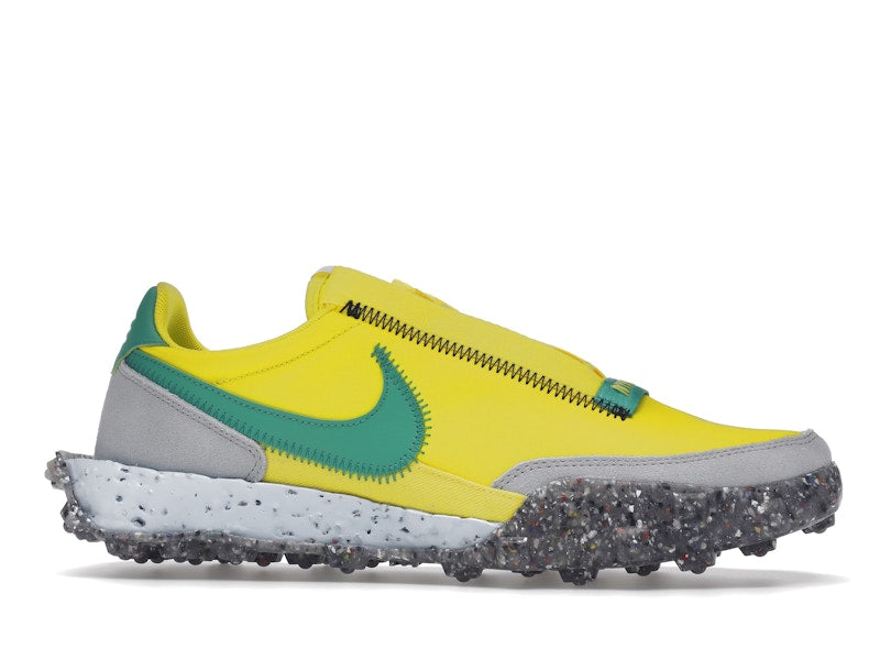 Nike Waffle Racer Crater Yellow Strike Roma Green (Women's)