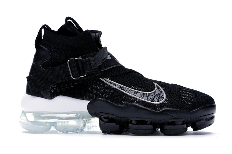 Nike Air VaporMax Premier Flyknit Black Metallic Silver White