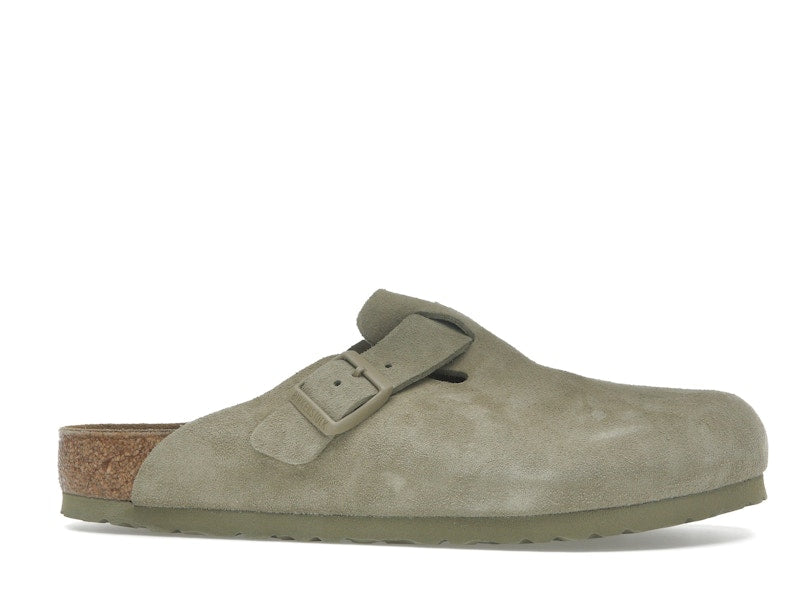 Birkenstock Boston Suede Faded Khaki