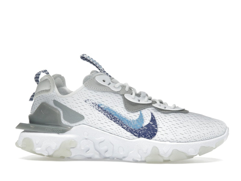 Nike React Vision White Double Blue Swoosh