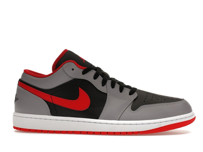 Jordan 1 Low Black Light Smoke Grey Gym Red