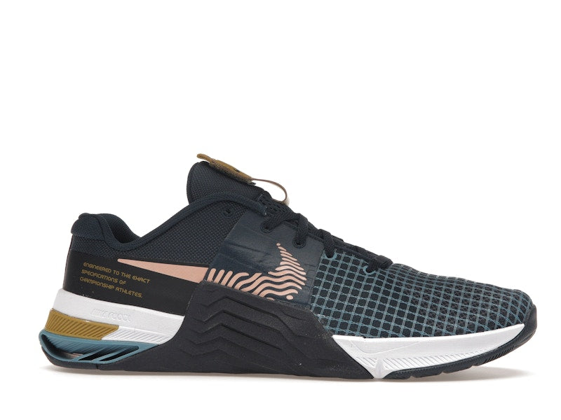 Nike Metcon 8 Armory Navy Obsidian Cerulean Arctic Orange
