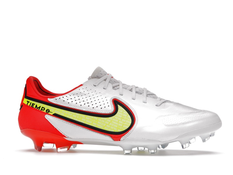Nike Tiempo Legend 9 Elite FG White Bright Crimson Volt