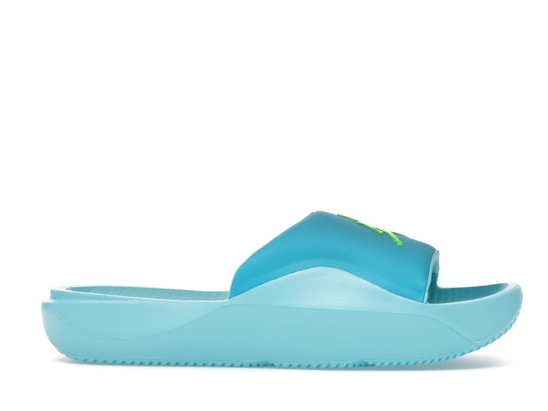 Jordan Franchise Slide Chlorine Blue Copa Electric Green