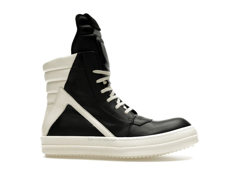 Rick Owens Strobe Geobasket High Black Milk