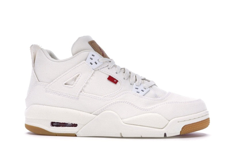 Jordan 4 Retro Levi's White (GS) (Blank Tag)
