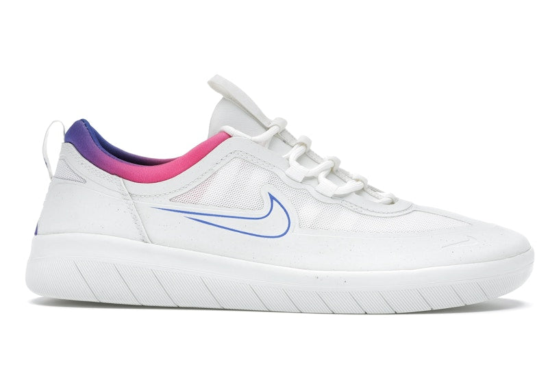 Nike SB Nyjah Free 2 Summit White Pink Blast Racer Blue
