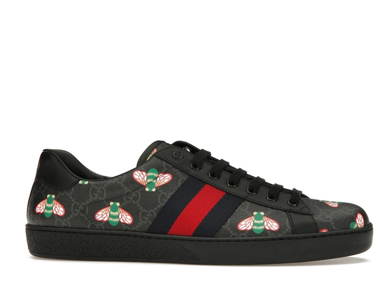 Gucci Ace Bee Print Black
