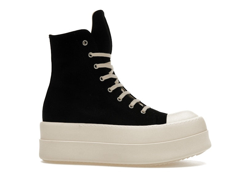 Rick Owens DRKSHDW Mega Bumper Canvas Sneaks Black Milk