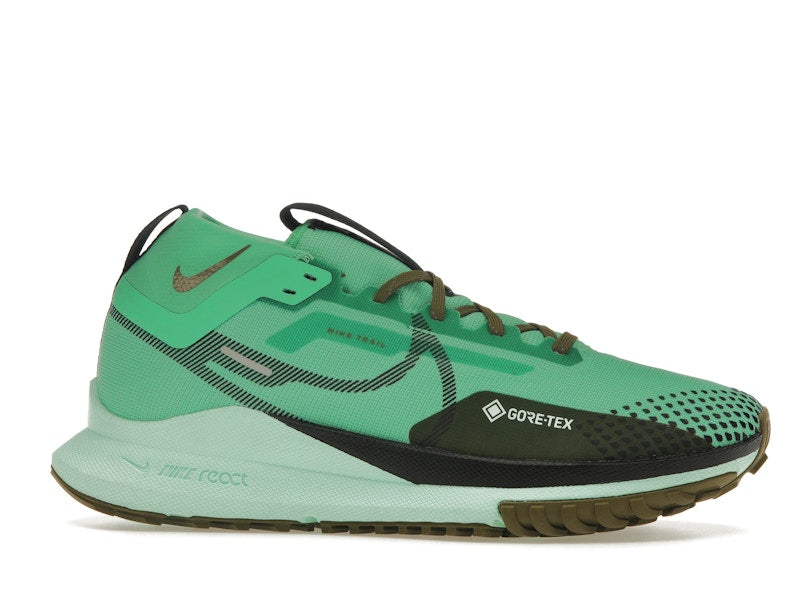 Nike React Pegasus Trail 4 Gore-Tex Spring Green Olive Flak Mint Foam Black