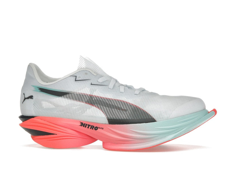 Puma Fast-R Nitro Elite 3 White Glowing Red Mint (Women's)