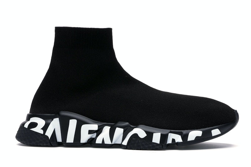 Balenciaga Speed Graffiti Trainers Black