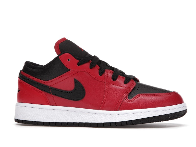 Jordan 1 Low Gym Red Black Pebbled (GS)