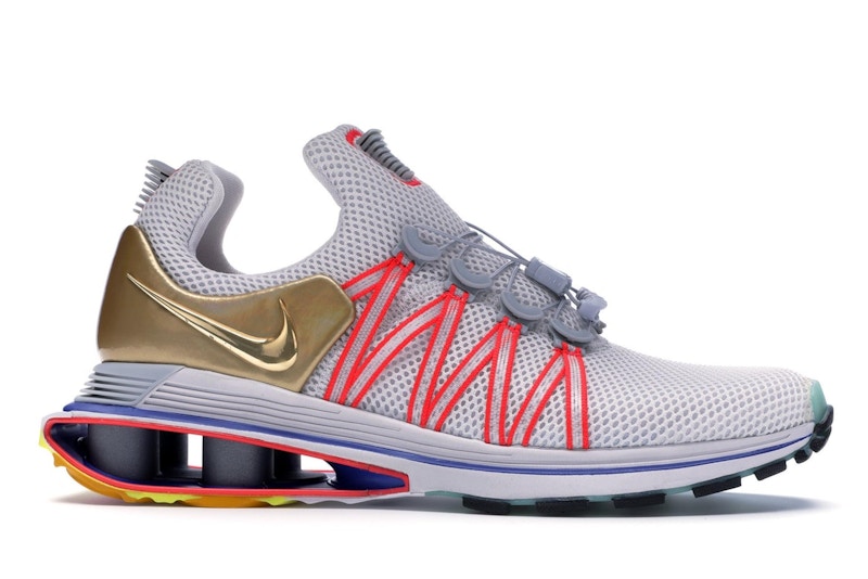 Nike Shox Gravity Vast Grey Metallic Gold