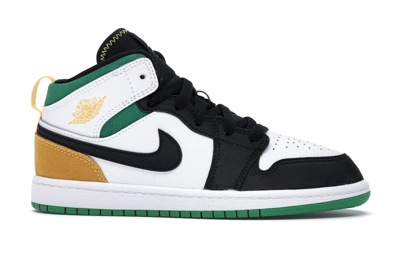 Jordan 1 Mid SE White Laser Orange Lucky Green (PS)