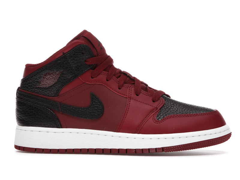 Jordan 1 Mid Team Red Black White (GS)