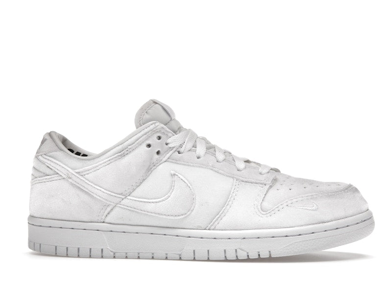 Nike Dunk Low Dover Street Market Triple White Velvet