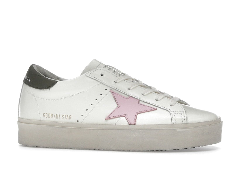Golden Goose Hi Star White Pink Silver (Women's)