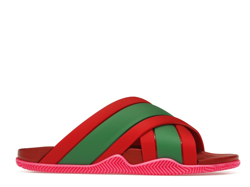 Gucci Web Slide Pink Rubber (Women's)