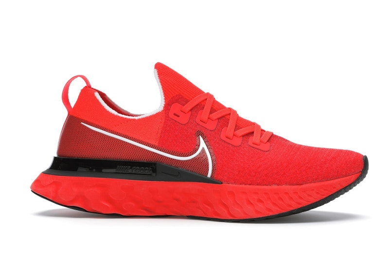 Nike React Infinity Run Flyknit Bright Crimson Black