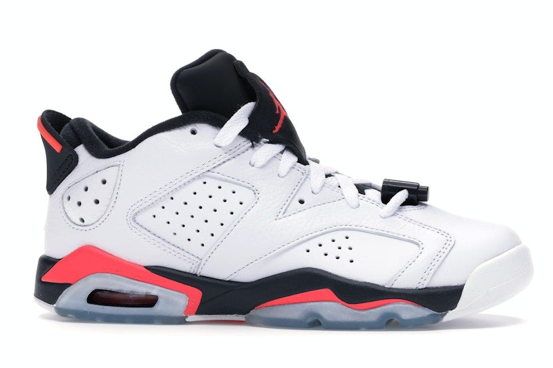 Jordan 6 Retro Low White Infrared 23 Black (GS)