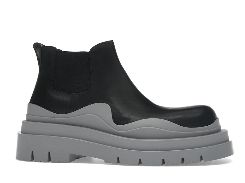 Bottega Veneta Tire Ankle Chelsea Boot Black Vapor