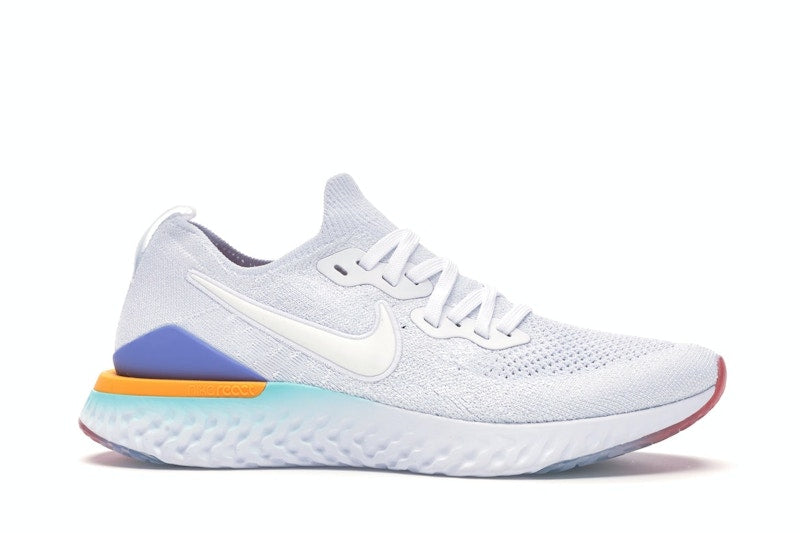 Nike Epic React Flyknit 2 White Hyper Jade Ember Glow (Women's)