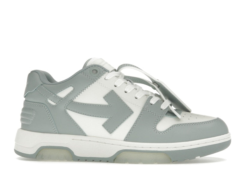 OFF-WHITE Out Of Office OOO Low Tops White Grey
