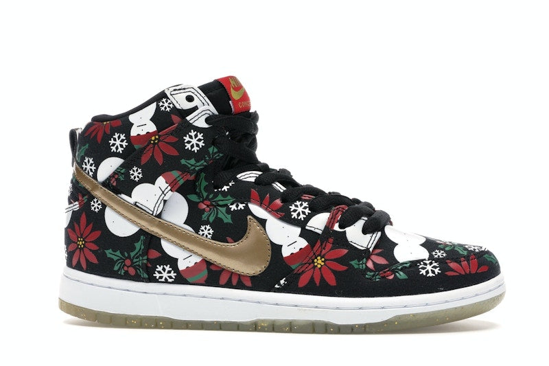 Nike SB Dunk High Concepts Ugly Christmas Sweater Black (Special Box)