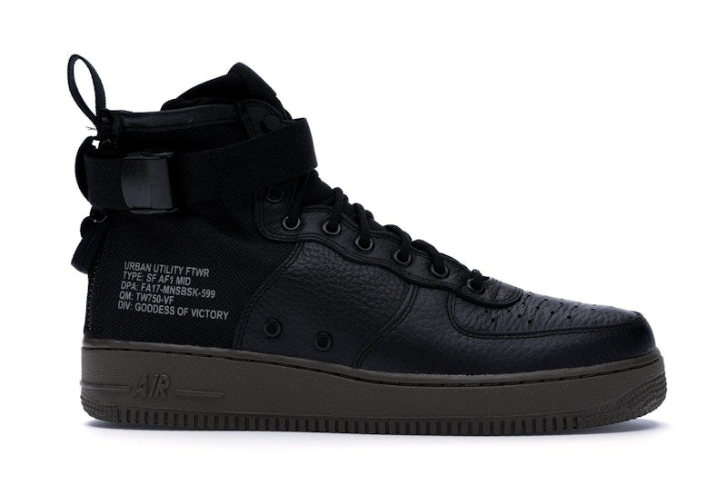 Nike SF Air Force 1 Mid Black Dark Hazel