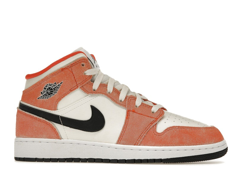 Jordan 1 Mid SE Orange Suede (GS)