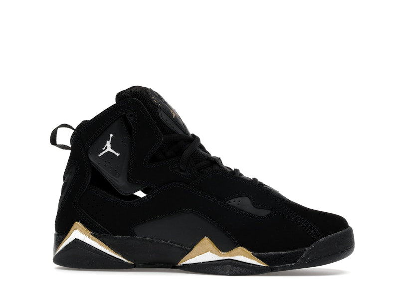 Jordan True Flight Black Metallic Gold White (GS)