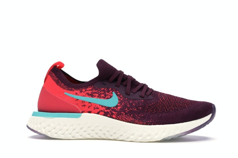 Nike Epic React Flyknit Bordeaux Hyper Jade (Women's)