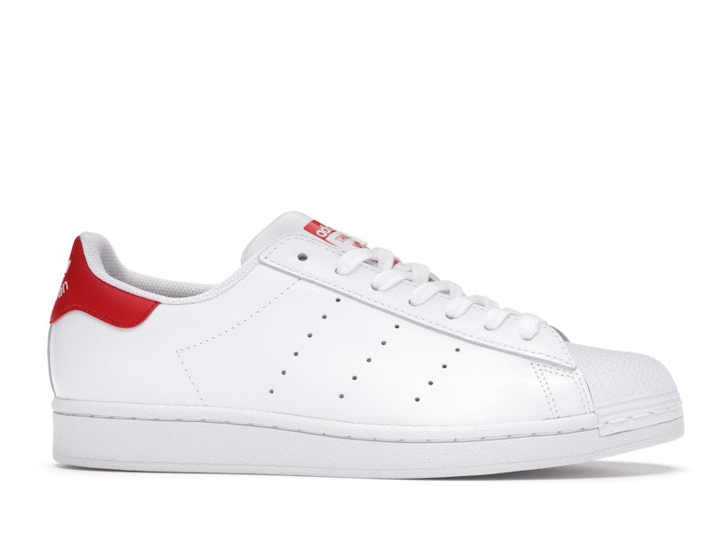 adidas Superstan White Scarlet