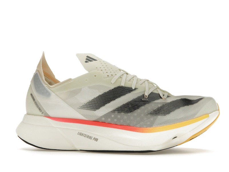 adidas Adizero Adios Pro 3 Ivory Core Black Crystal Sand