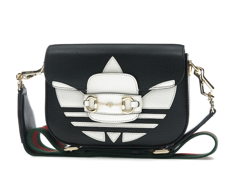 Gucci x adidas Horsebit 1955 Shoulder Bag Black/White