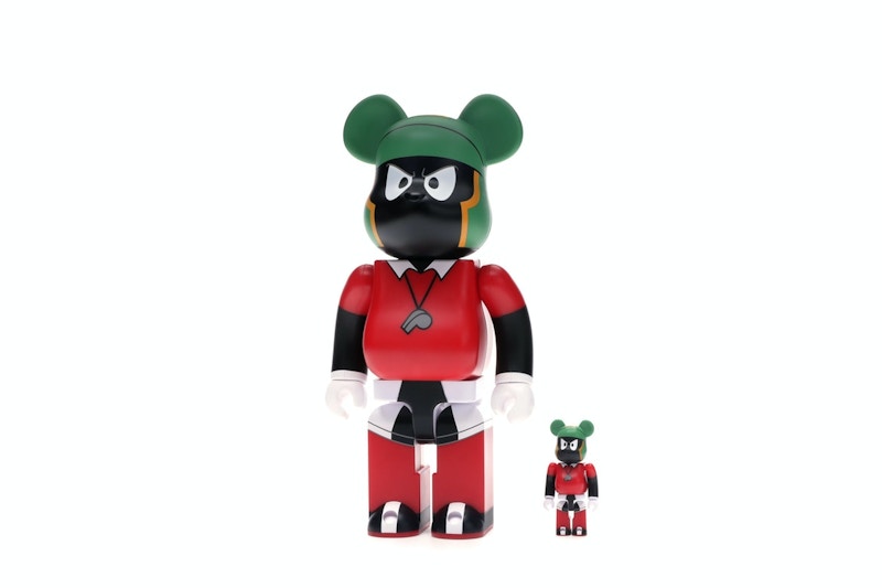 Bearbrick Marvin The Martian 100% & 400% Set Black/Red