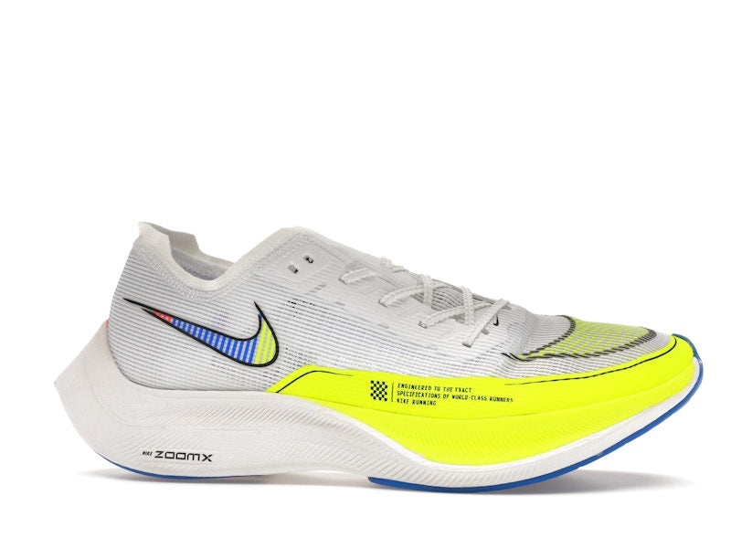 Nike ZoomX Vaporfly Next% 2 White Volt Racer Blue