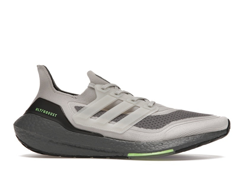 adidas Ultra Boost 21 Metal Grey Signal Green