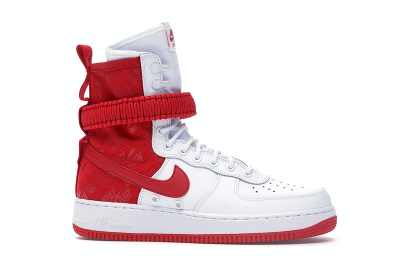 Nike SF Air Force 1 High White University Red