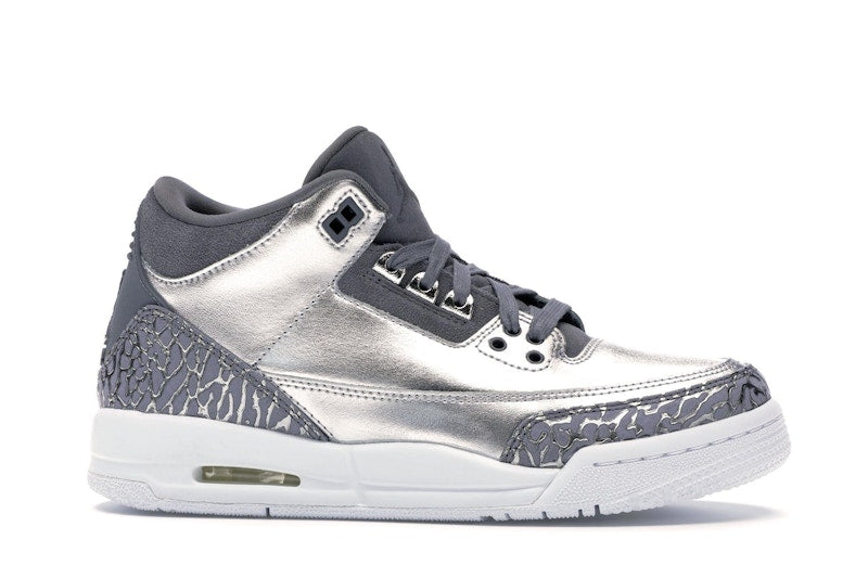 Jordan 3 Retro Premium Heiress Metallic Silver (GS)