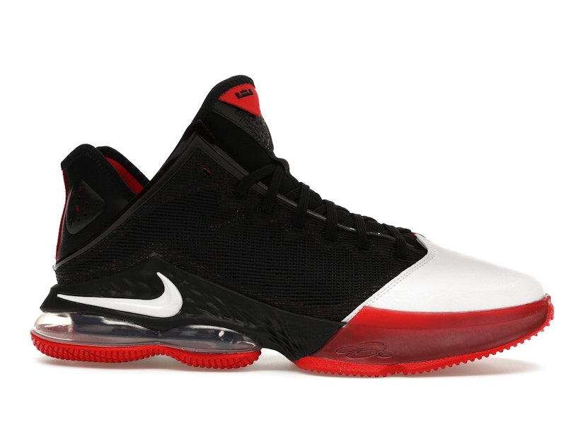 Nike LeBron 19 Low Black White University Red