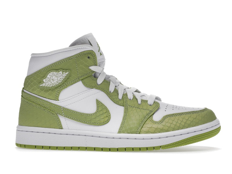 Jordan 1 Mid Green Python (Women's)