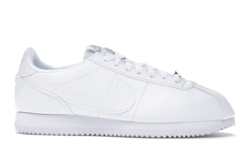 Nike Cortez Basic Leather White White-Wolf Grey-Mtllc Silver