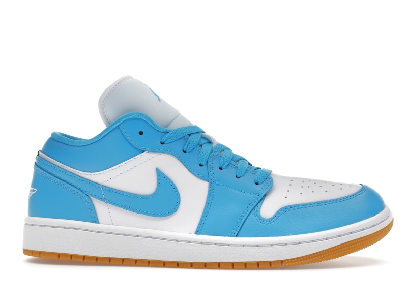 Jordan 1 Low White Gum Light Brown Dark Powder Blue (Women's)