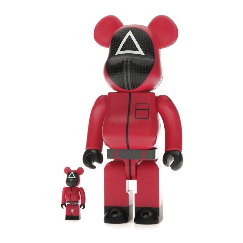 Bearbrick x Squid Game Guard (Triangle) 100% & 400% Set
